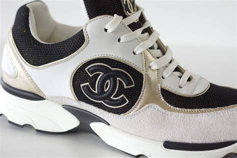 chanel tennis shoes for women|chanel sneaker black and white.